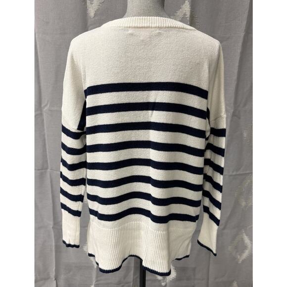 Lilly Pulitzer Quince Cheers to the Weekend Striped Crewneck Sweater L - Picture 5 of 9